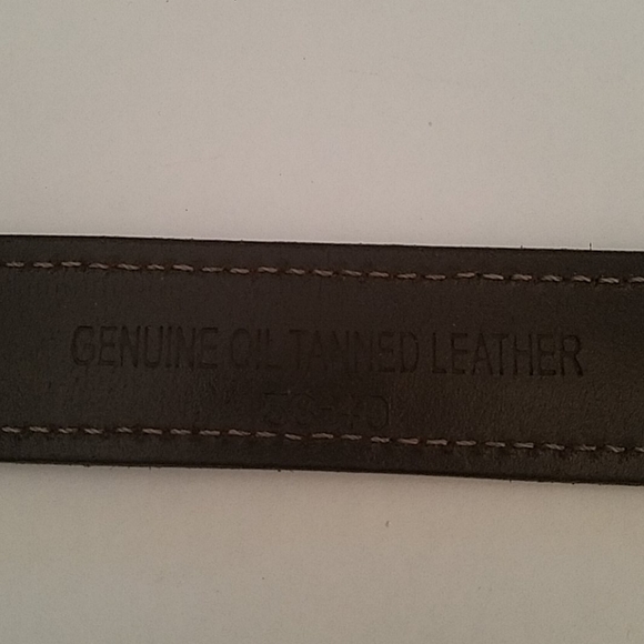 Brown leather belt - Picture 4 of 7